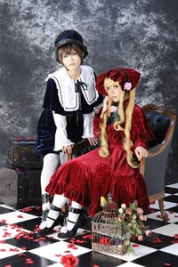 Rating: Safe Score: 0 Tags: 2girls 91076 argyle argyle_background argyle_legwear blonde_hair board_game checkered checkered_background checkered_floor checkered_skirt chess_piece dress floor flower hat long_hair multiple_cosplay multiple_girls pantyhose perspective petals red_hair rose sitting tagme tile_floor tiles vanishing_point white_legwear User: admin