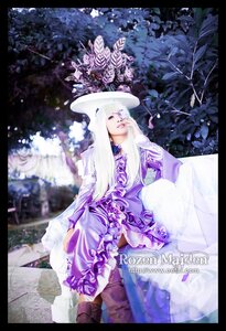 Rating: Safe Score: 0 Tags: 1girl artist_name barasuishou black_border boots dress flower hat letterboxed long_hair pillarboxed sitting solo white_hair white_headwear User: admin