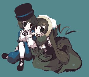 Rating: Safe Score: 0 Tags: 2girls auto_tagged black_eyes brown_hair dress green_dress hat image long_hair long_sleeves multiple_girls pair ribbon short_hair siblings simple_background sisters sitting souseiseki suiseiseki twins very_long_hair User: admin