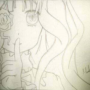 Rating: Safe Score: 0 Tags: 1girl flower image kirakishou monochrome rose signature solo traditional_media User: admin