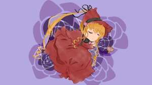 Rating: Safe Score: 0 Tags: 1girl blonde_hair closed_eyes dress hat image lying red_dress shinku sleeping solo User: admin