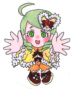 Rating: Safe Score: 0 Tags: 1girl :d ahoge blush flower green_eyes green_hair hat image kanaria looking_at_viewer open_mouth simple_background smile solo upper_body white_background User: admin