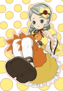 Rating: Safe Score: 0 Tags: 1girl apron bloomers blush date_(senpen) dress drill_hair frills full_body green_eyes hair_ornament hairband halftone halftone_background image kanaria long_sleeves open_mouth pantyhose polka_dot polka_dot_background rozen_maiden shoes silver_hair smile solo twin_drills User: admin