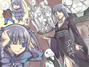Rating: Safe Score: 0 Tags: 1girl auto_tagged barasuishou blue_rose image japanese_clothes kimono long_hair long_sleeves one_eye_closed rose skull solo very_long_hair User: admin