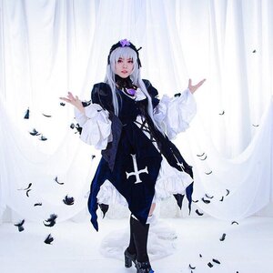 Rating: Safe Score: 0 Tags: 1girl bird black_feathers black_footwear boots crow dove dress feathers flock flower frills full_body hairband long_hair long_sleeves looking_at_viewer red_eyes seagull silver_hair solo standing suigintou User: admin