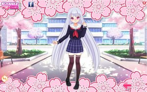 Rating: Safe Score: 0 Tags: 1girl black_legwear blush cherry_blossoms flower image long_hair looking_at_viewer neckerchief outdoors plaid school_uniform serafuku silver_hair skirt solo standing suigintou thighhighs tree very_long_hair zettai_ryouiki User: admin
