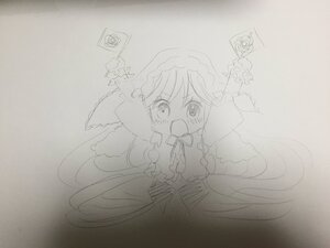 Rating: Safe Score: 0 Tags: 1girl blush bow braid image kirisame_marisa long_hair monochrome open_mouth solo spoken_squiggle squiggle suiseiseki tears traditional_media User: admin