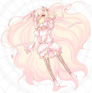 Rating: Safe Score: 0 Tags: 1girl boots cross-laced_footwear detached_sleeves dress flower frills fruit gradient_hair hair_flower hair_ornament hatsune_miku image kirakishou knee_boots long_hair pink_hair sakura_miku solo striped thighhighs very_long_hair zoom_layer User: admin