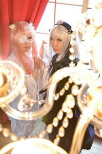 Rating: Safe Score: 0 Tags: 2girls blurry blurry_foreground curtains depth_of_field dress frills long_hair motion_blur multiple_cosplay multiple_girls tagme window User: admin