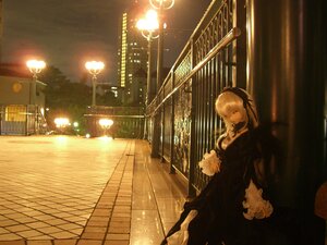 Rating: Safe Score: 0 Tags: 1girl bokeh doll dress lens_flare solo stuffed_animal suigintou User: admin