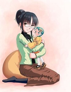 Rating: Safe Score: 0 Tags: black_hair blush glasses image kanaria kusabue_mitsu long_sleeves sitting smile solo User: admin