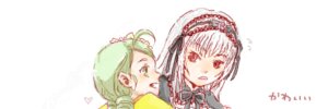 Rating: Safe Score: 0 Tags: 2girls flying_sweatdrops green_eyes green_hair hairband heart image kanaria multiple_girls open_mouth pair red_eyes silver_hair simple_background suigintou white_background User: admin