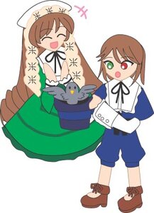 Rating: Safe Score: 0 Tags: ^_^ brown_hair closed_eyes dress green_dress green_eyes hat head_scarf heterochromia image long_hair long_sleeves open_mouth pair pants red_eyes ribbon short_hair siblings sisters smile souseiseki suiseiseki twins very_long_hair User: admin