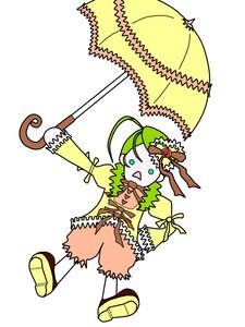 Rating: Safe Score: 0 Tags: 1girl auto_tagged dress flower green_hair holding holding_umbrella image kanaria parasol solo umbrella white_background User: admin
