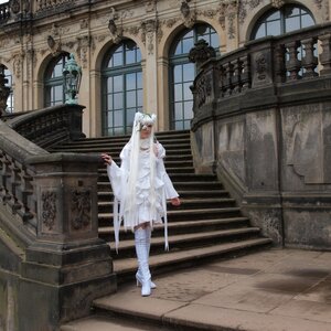 Rating: Safe Score: 0 Tags: 1girl animal_ears dress high_heels holding indoors kirakishou long_hair see-through solo standing weapon white_dress white_footwear white_hair window User: admin