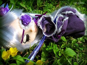 Rating: Safe Score: 0 Tags: 1girl barasuishou doll flower hair_ornament long_hair purple_flower purple_hair solo User: admin