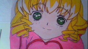 Rating: Safe Score: 0 Tags: 1990s_(style) 1girl bangs blonde_hair blunt_bangs drill_hair green_eyes hina_ichigo hinaichigo image looking_at_viewer smile solo twin_drills User: admin