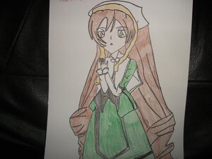 Rating: Safe Score: 0 Tags: 1girl dress green_dress green_eyes heterochromia image long_hair looking_at_viewer photo puffy_short_sleeves puffy_sleeves red_eyes simple_background solo suiseiseki traditional_media very_long_hair User: admin