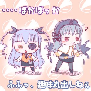 Rating: Safe Score: 0 Tags: 1girl 2girls artist_request barasuishou blue_hair feathers hair_ribbon hairband hoshino_ruri image kidou_senkan_nadesico kidou_senkan_nadesico_-_prince_of_darkness long_hair long_sleeves lowres multiple_girls musical_note pair pantyhose parody ribbon rozen_maiden suigintou twintails User: admin