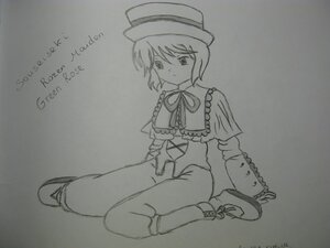 Rating: Safe Score: 0 Tags: 1girl artist_name bangs boots capelet dated frills full_body greyscale hat image long_sleeves monochrome ribbon short_hair sitting solo souseiseki traditional_media User: admin