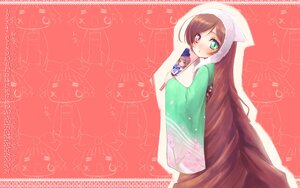 Rating: Safe Score: 0 Tags: 1girl =_= animal_hood brown_hair calendar_(medium) commentary_request dress drill_hair green_eyes heterochromia highres hood image long_hair pokomi red_eyes rozen_maiden solo souseiseki suiseiseki very_long_hair User: admin