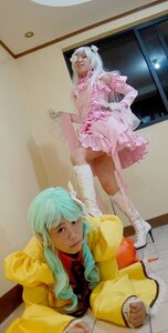 Rating: Safe Score: 0 Tags: 2girls boots long_hair multiple_cosplay multiple_girls photo pink_dress realistic tagme User: admin