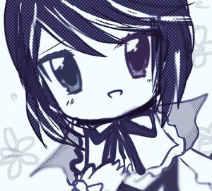 Rating: Safe Score: 0 Tags: 1girl halftone hariruri image monochrome signature solo souseiseki User: admin