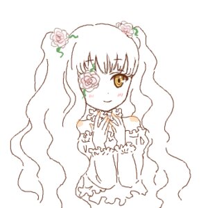 Rating: Safe Score: 0 Tags: 1girl bare_shoulders blush dress flower hair_ornament hands_on_own_chest image kirakishou long_hair long_sleeves looking_at_viewer own_hands_together rose simple_background smile solo vines white_background User: admin