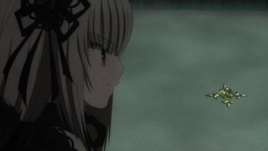 Rating: Safe Score: 0 Tags: 1girl bangs black_dress closed_mouth dress eyebrows_visible_through_hair flower hair_ribbon hairband image long_hair profile red_eyes ribbon rose smile solo suigintou User: admin