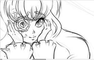 Rating: Safe Score: 0 Tags: 1girl flower greyscale hand_on_own_cheek hand_on_own_face hands_on_own_cheeks hands_on_own_face image kirakishou long_hair looking_at_viewer monochrome rose simple_background smile solo User: admin