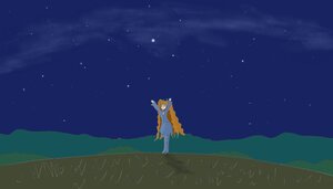 Rating: Safe Score: 0 Tags: 2girls animal_ears blonde_hair fox_ears fox_tail image kirakishou mountain multiple_girls night night_sky outdoors print_skirt serval_(kemono_friends) shooting_star sky solo star_(sky) starry_sky tail User: admin