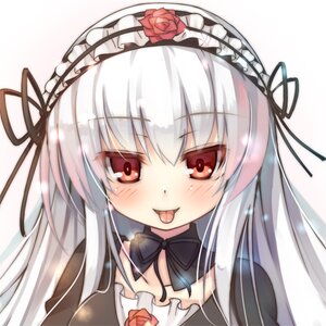 Rating: Safe Score: 0 Tags: 1girl :p bangs black_dress black_hairband black_ribbon blush closed_mouth collarbone dress eyebrows_visible_through_hair flower gothic_lolita hair_between_eyes hairband image lolita_fashion long_hair looking_at_viewer red_eyes red_flower red_rose ribbon rose silver_hair smile solo suigintou tongue tongue_out white_background User: admin