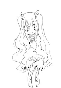 Rating: Safe Score: 0 Tags: 1girl bloomers greyscale hair_ornament image kirakishou long_hair long_sleeves monochrome smile solo striped two_side_up underwear vertical_stripes very_long_hair User: admin
