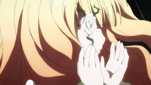 Rating: Safe Score: 0 Tags: 1girl blonde_hair flower hands image kirakishou long_hair rose solo white_flower white_rose User: admin