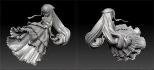 Rating: Safe Score: 0 Tags: 1girl dress dual_persona elbow_gloves frilled_dress frills image long_dress long_hair monochrome solo suiseiseki very_long_hair User: admin