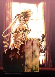 Rating: Safe Score: 0 Tags: 1girl blonde_hair blue_eyes bonnet curtains dress drill_hair image indoors kousaka_yami long_hair long_sleeves looking_at_viewer looking_back luggage profile rozen_maiden shinku sitting solo twin_drills twintails very_long_hair watermark web_address window yellow_dress User: admin