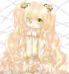 Rating: Safe Score: 0 Tags: 1girl blonde_hair dress flower frills gradient_hair hair_flower hair_ornament image kirakishou long_hair pink_hair rose solo tears thorns very_long_hair yellow_rose User: admin