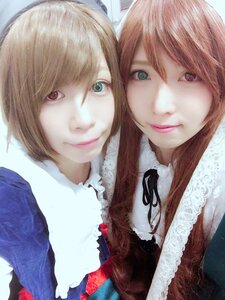 Rating: Safe Score: 0 Tags: 2girls bangs blonde_hair closed_mouth green_eyes heterochromia lips long_hair looking_at_viewer multiple_cosplay multiple_girls realistic red_eyes short_hair siblings sisters smile swept_bangs tagme twins User: admin