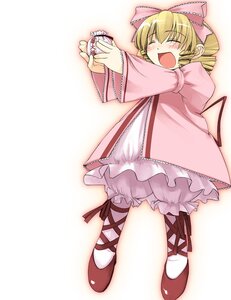 Rating: Safe Score: 0 Tags: 1girl :d ^_^ ^o^ artist_request blonde_hair bloomers blush bow closed_eyes dress drill_hair food frills hair_bow hina_ichigo hinaichigo ichigo_daifuku image long_sleeves open_mouth pink_bow ribbon rozen_maiden shoes short_hair smile solo underwear wagashi User: admin