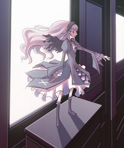 Rating: Safe Score: 0 Tags: 1girl black_wings commentary_request dress expressionless floating_hair flower frills full_body hairband image long_hair long_sleeves looking_away mao_(daiou) outstretched_hand profile puffy_sleeves ribbon rose rozen_maiden silver_hair solo standing suigintou very_long_hair window wings User: admin