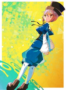 Rating: Safe Score: 0 Tags: 1girl capelet hat image long_sleeves looking_at_viewer looking_back pantyhose short_hair shorts solo souseiseki standing white_legwear User: admin