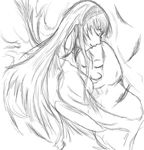Rating: Safe Score: 0 Tags: 1girl akemi_homura akuma_homura black_hair feathered_wings greyscale hairband image kaname_madoka long_hair monochrome simple_background sketch solo suigintou ultimate_madoka white_background User: admin