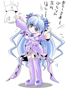 Rating: Safe Score: 0 Tags: 1girl 86800 barasuishou blue_hair blush boots breasts cleavage dress heterochromia image long_hair purple_legwear solo solo_focus thighhighs yellow_eyes User: admin