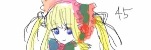 Rating: Safe Score: 0 Tags: 1girl auto_tagged bangs blonde_hair blue_eyes bonnet bow bowtie dress flower image long_hair red_flower rose shinku simple_background smile solo twintails white_background User: admin