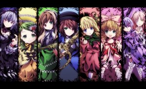 Rating: Safe Score: 0 Tags: 6+girls blonde_hair blue_eyes bonnet bow brown_hair dress frills green_hair hairband hat heterochromia hina_ichigo image kanaria long_hair multiple multiple_girls pink_bow pink_hair purple_hair shinku short_hair siblings silver_hair sisters smile souseiseki suigintou suiseiseki tagme twins twintails very_long_hair wings User: admin