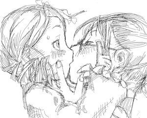 Rating: Safe Score: 0 Tags: blood greyscale image kanaria kusabue_mitsu monochrome sketch solo User: admin