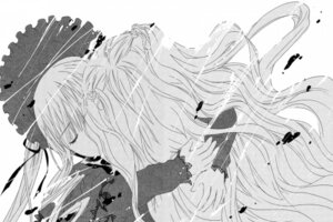 Rating: Safe Score: 0 Tags: 2girls closed_eyes couple greyscale image kirakishou kiss long_hair monochrome multiple_girls pair profile ribbon shinku umbrella upper_body User: admin