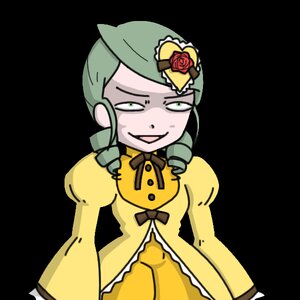 Rating: Safe Score: 0 Tags: 1girl dress flower green_eyes green_hair hat image kanaria rose solo yellow_dress User: admin