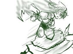 Rating: Safe Score: 0 Tags: 1girl dress image long_sleeves monochrome motion_blur simple_background sketch solo suiseiseki white_background User: admin