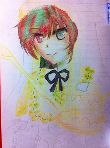 Rating: Safe Score: 0 Tags: 1girl bangs black_ribbon border closed_mouth frills hat image long_sleeves looking_at_viewer neck_ribbon red_eyes ribbon short_hair smile solo suiseiseki traditional_media upper_body watercolor_(medium) User: admin